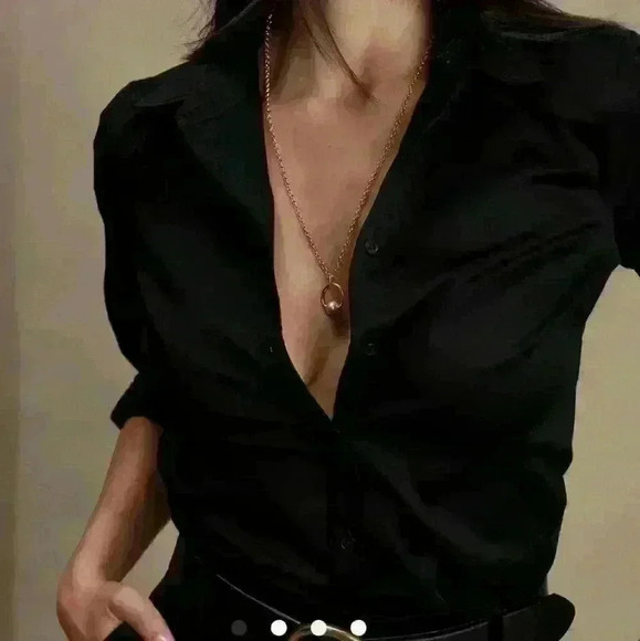 Banana republic black button up - Picture 1 of 3